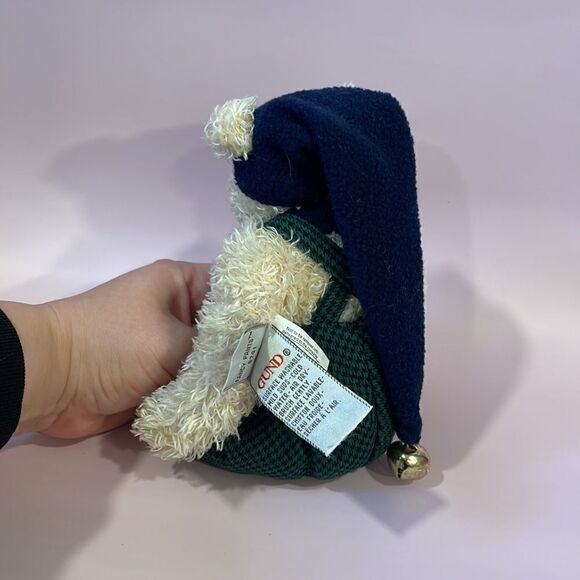 Gund Plush Fancy Pants Teddy Bear 8741 Green Plaid Excellent Used Condition 9” - Picture 3 of 8